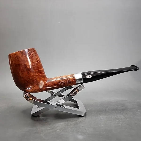 Chacom Golden Grain 93 Smooth Straight Billiard Estate Briar Pipe, Unsmoked - Image 5