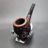 Radice Rind Partially Rusticated Bent Prince Estate Briar Pipe, Italian Estates - Image 5