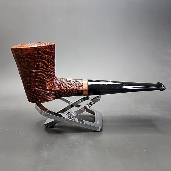 Ser Jacopo Jucunda S2 Sandblasted Dublin Estate Briar Pipe, Unsmoked - Image 5