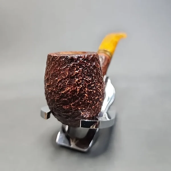 Savinelli Miele 670 KS Bent Billiard Estate Briar Pipe, Unsmoked, 6mm - Image 5