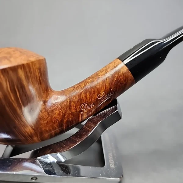 Don Carlos One Note Bent Rhodesian Estate Briar Pipe - Image 5