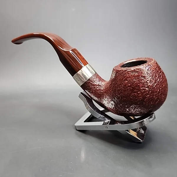 Peterson Irish Harp XL02 Sandblasted Briar Pipe, Fishtail [SOLD] - Image 6