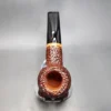 Ser Jacopo R1 Rusticated Straight Apple Estate Briar Pipe, Unsmoked - Image 6