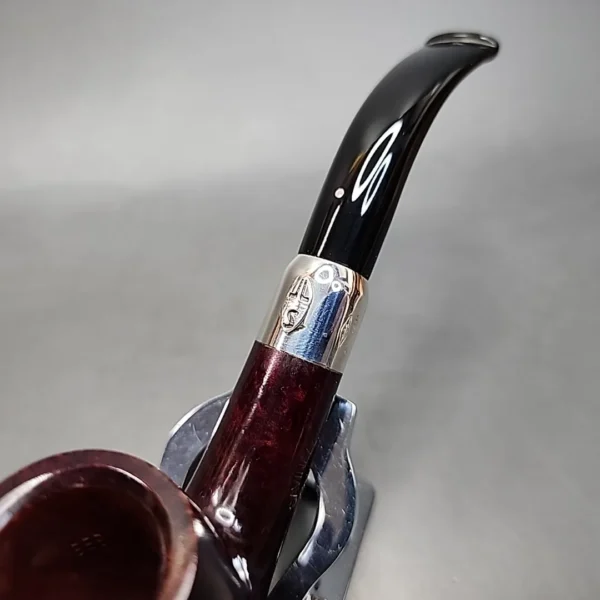 Savinelli 130th Anniversary Smooth Bent Billiard Estate Briar Pipe, 9mm, Unsmoked - Image 6
