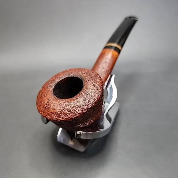 Smio Satou Sandblasted Bent Dublin Estate Briar Pipe - Image 6