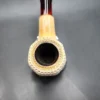 SMS lattice Bent Panel Estate Block Meerschaum Pipe - Image 6