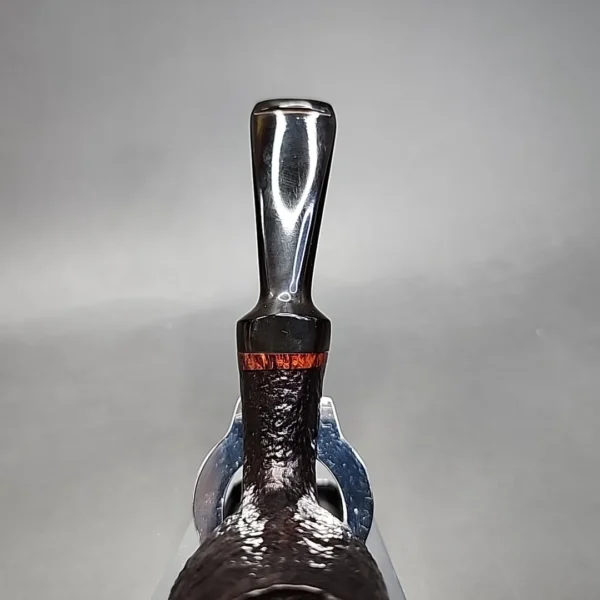 WO Larsen Sandblasted Bent Egg Estate Briar Pipe, Danish Estates - Image 6