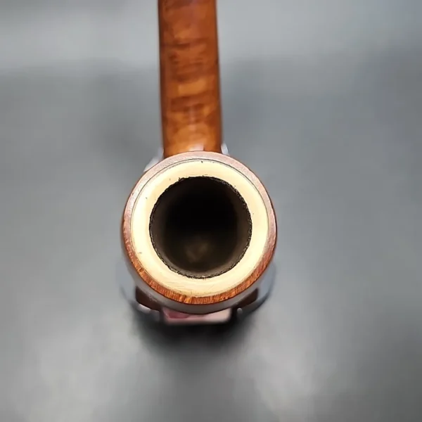 Hilson Magnum Meerschaum Lined Bent Billiard Estate Briar Pipe - Image 6