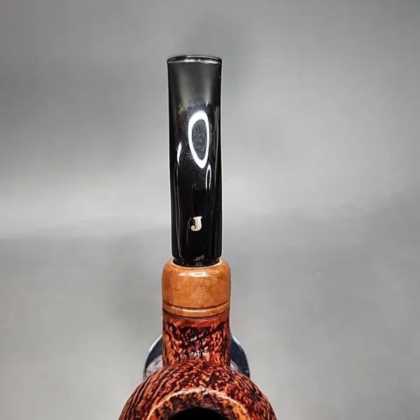 Ser Jacopo S2 Sandblasted Bent Apple Estate Briar Pipe, Italian Estates - Image 6