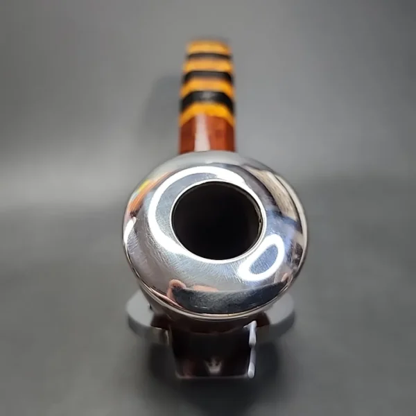 Nording Hand Made 19 Silver Cap Facet Canadian Estate Briar Pipe, Danish Estates [SOLD OUT] - Image 6