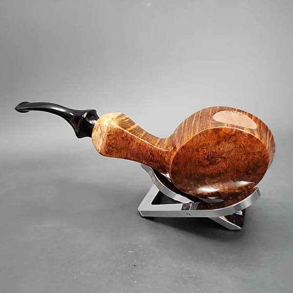 PapaBearPipes Smooth Fugu Handmade Briar Pipe, New - Image 6