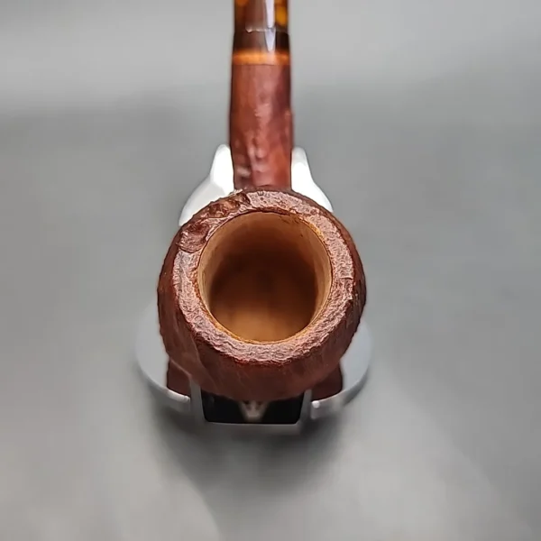 Dave Neeb Sandblasted Bent Egg Handmade Briar Pipe, New - Image 6