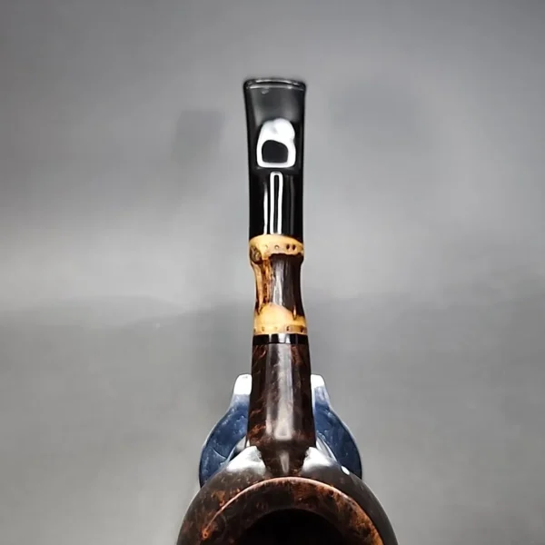 Volkan 7 Smooth Prince w Bamboo, Estate Briar Pipe, Italian Estates - Image 6