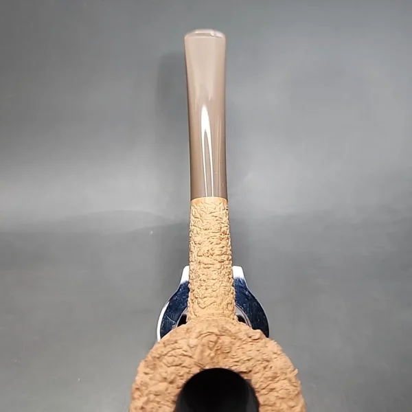 Pipe Tristan Rusticated Natural Pot Handmade Briar Pipe, New [SOLD] - Image 6