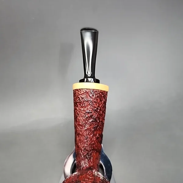 Nathan Armentrout Sandblasted Danish Apple Handmade Estate Briar Pipe [SOLD] - Image 6