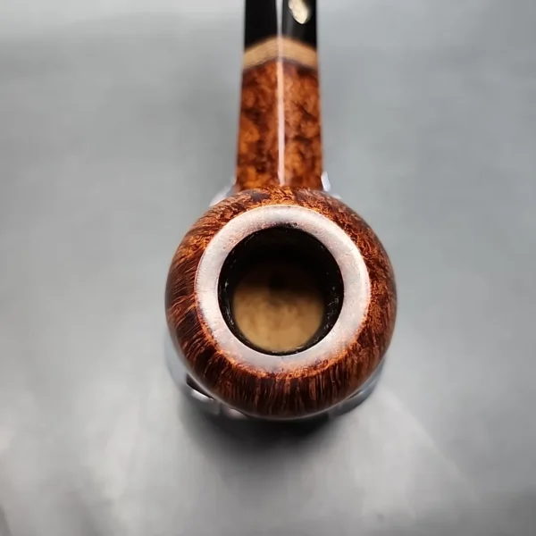 2022 Mark Tinsky Mocha 5 2 Star Bent Apple Estate Briar Pipe, American Estates [SOLD] - Image 6