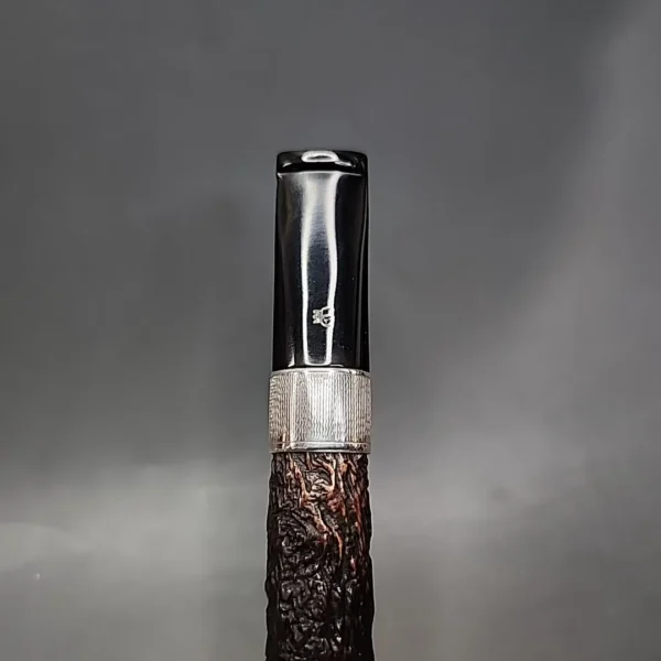 Elwood by Les Wood Rusticated Canadian Estate Briar Pipe, English Estates - Image 6