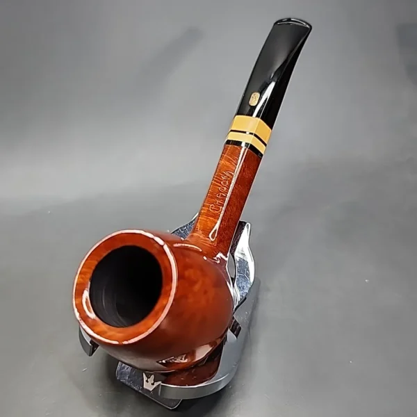 Chacom Hexagone 861 Smooth Bent Apple Estate Briar Pipe, Unsmoked [SOLD] - Image 6