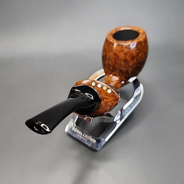 2016 Scott Klein & Steve Morrisette Smooth Bent Egg Handmade Briar Pipe, Unsmoked [SOLD] - Image 7