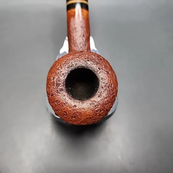Smio Satou Sandblasted Bent Dublin Estate Briar Pipe - Image 7