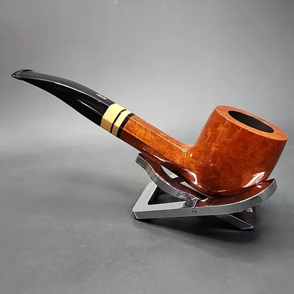Chacom Hexagone 124 Smooth Bent Pot Estate Briar Pipe, Unsmoked [SOLD] - Image 7