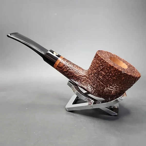 Mastro De Paja 1B Gigante, Sandblasted Bent Dublin Estate Briar Pipe, Unsmoked [SOLD] - Image 7