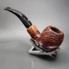 Ser Jacopo S2 Sandblasted Bent Apple Estate Briar Pipe, Italian Estates - Image 7