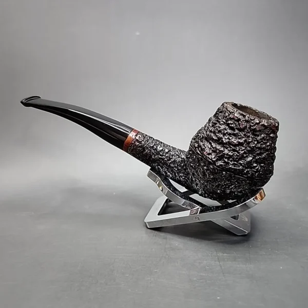 Don Carlos Rusticated Bent Rhodesian Estate Briar Pipe, Italian Estates - Image 7