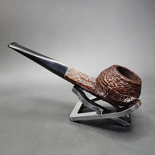 Kaywoodie Relief Grain 98B Sandblasted Bulldog Estate Briar Pipe, American Estates - Image 7