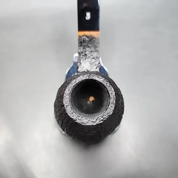 Ser Jacopo S1 Sandblasted Bent Apple Estate Briar Pipe, Unsmoked - Image 7