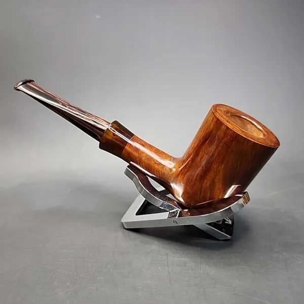 Dave Neeb Smooth Billiard Handmade Briar Pipe, New [SOLD] - Image 7