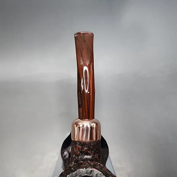 Peterson 2019 Christmas 999 Rusticated Bent Rhodesian Estate Briar Pipe, Irish Estates [SOLD] - Image 7