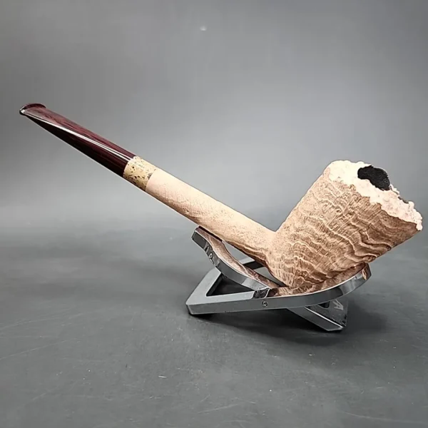 Pipe Tristan Sandblasted Straight Dublin Handmade Briar Pipe, New [SOLD] - Image 7