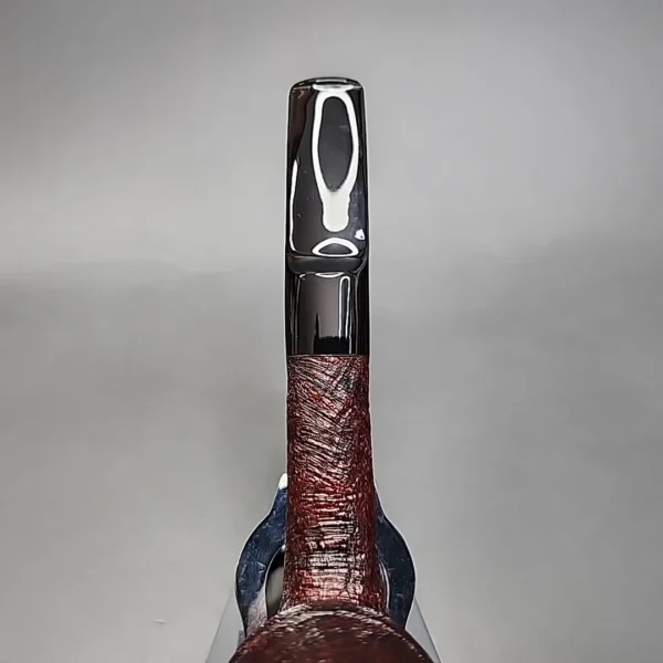 Morgan Workshop Sandblasted Bent Rhodesian Briar Pipe, New [SOLD] - Image 7