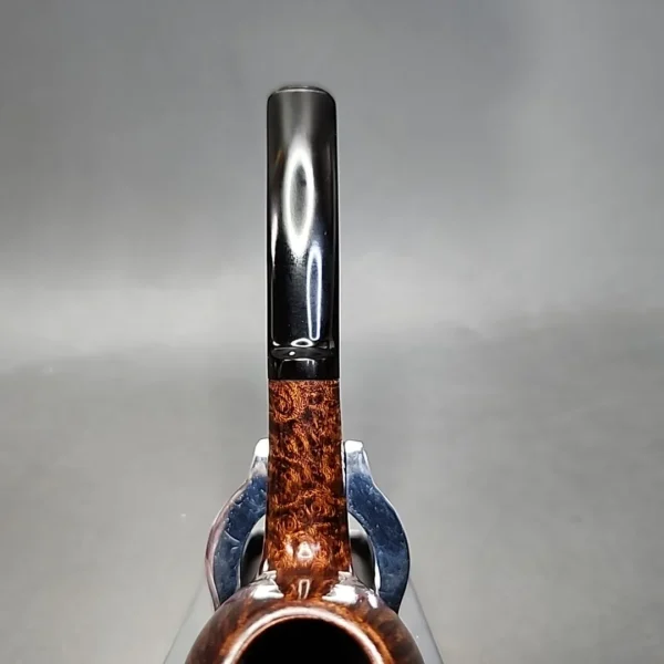Chris Morgan Signature Smooth Bent Apple Handmade Briar Pipe, New - Image 7