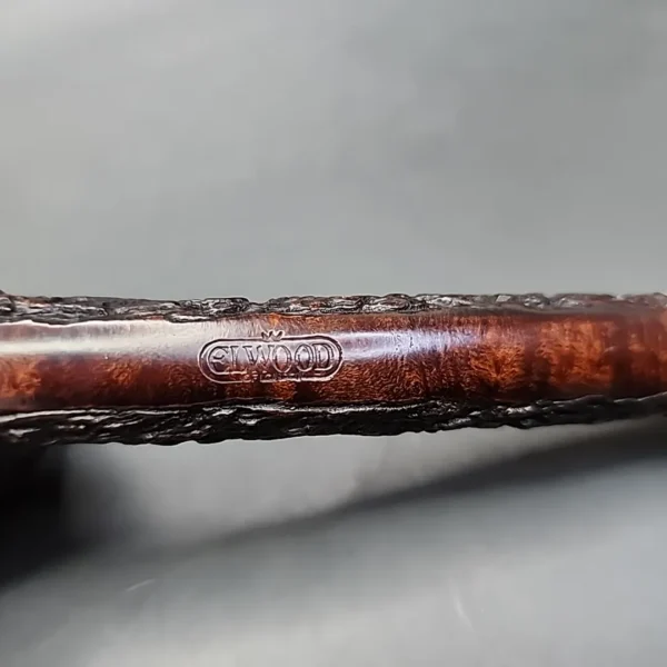 Elwood by Les Wood Rusticated Canadian Estate Briar Pipe, English Estates - Image 7
