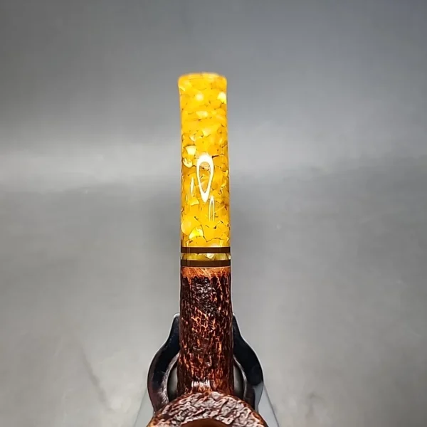 Savinelli Miele 670 KS Bent Billiard Estate Briar Pipe, Unsmoked, 6mm - Image 7