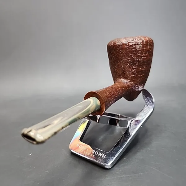 La Biota Sandblasted Pickaxe Handmade Briar Pipe, New - Image 8