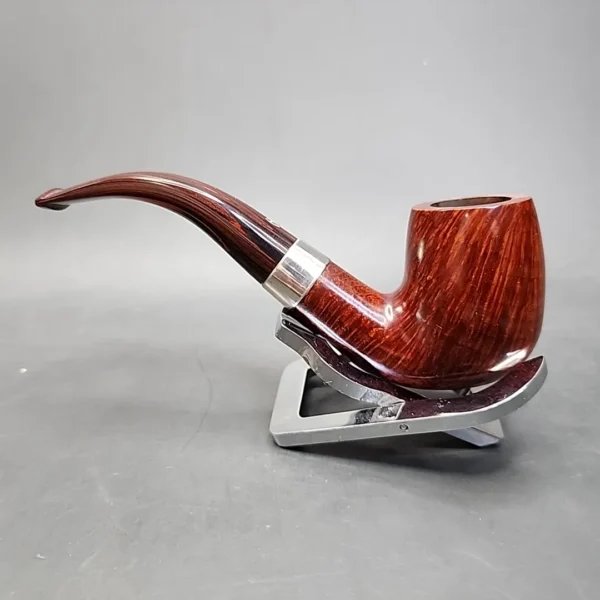 Astleys of London Les Wood Smooth Bent Billiard Estate Briar Pipe, Unsmoked [SOLD] - Image 8