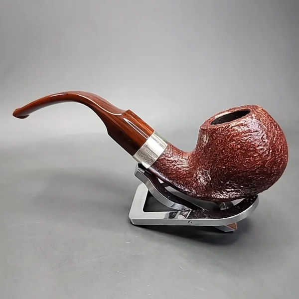 Peterson Irish Harp XL02 Sandblasted Briar Pipe, Fishtail [SOLD] - Image 8