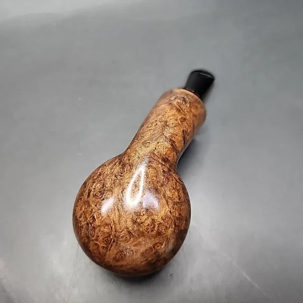 Nathan Armentrout Smooth Bent Apple Handmade Briar Pipe, New - Image 8