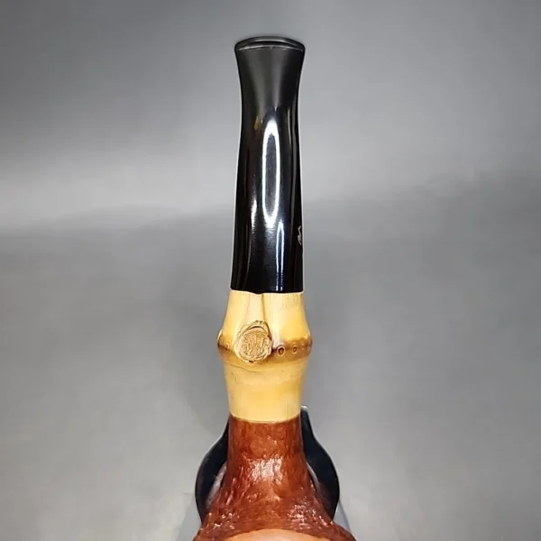 Savinelli Autograph 6 N Sandblasted Freehand Estate Briar Pipe, Unsmoked - Image 8