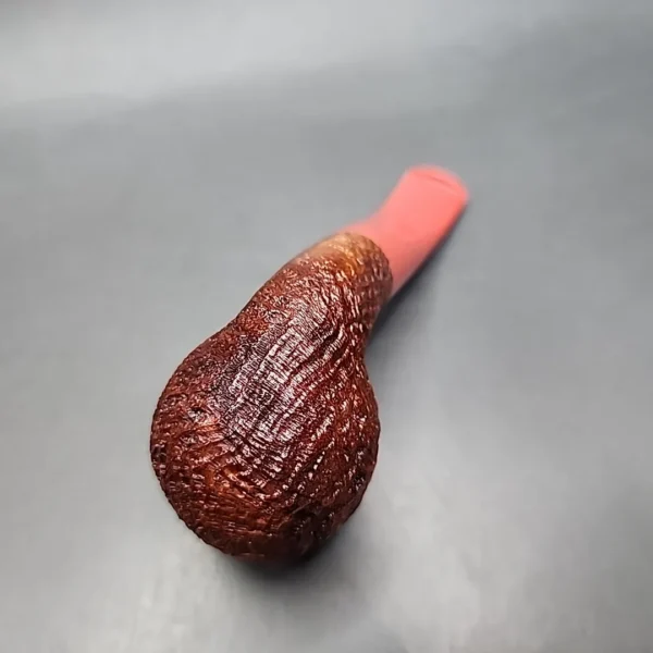 Nathan Armentrout Sandblasted Bent Egg Handmade Briar Pipe, New - Image 8