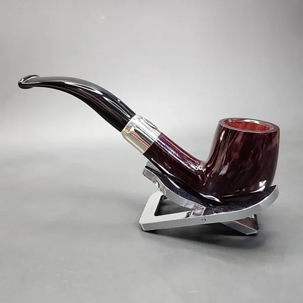 Savinelli 130th Anniversary Smooth Bent Billiard Estate Briar Pipe, 9mm, Unsmoked - Image 8