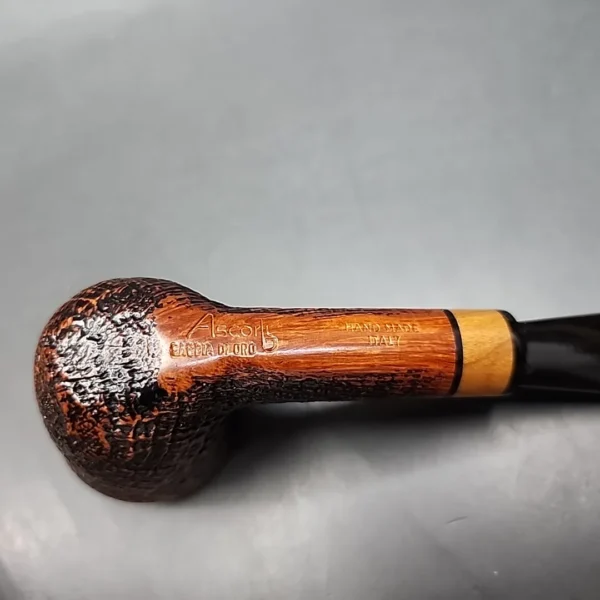 Ascorti Sabbia Di Oro Partially Sandblasted Dublin Estate Briar Pipe Unsmoked - Image 8