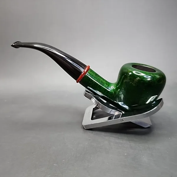 Chacom Green Trekking 264 Smooth Bent Acorn Estate Briar Pipe, Unsmoked [SOLD] - Image 8