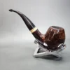 Vauen Stone 04 Smooth Bent Apple Estate Briar Pipe, Unsmoked, 9mm - Image 8