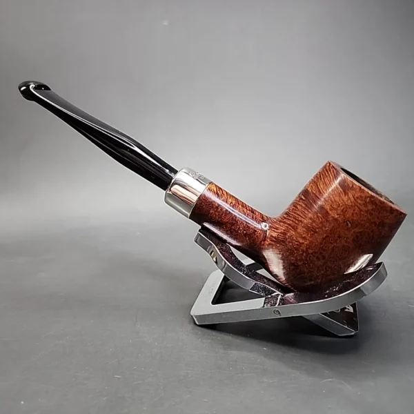 Peterson Silver Mounted Army 101 Smooth Billiard Estate Briar Pipe, Irish Estates [SOLD] - Image 8