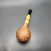 Adam Davidson Sandblasted Apple w Bamboo Estate Briar Pipe, Unsmoked [SOLD] - Image 8