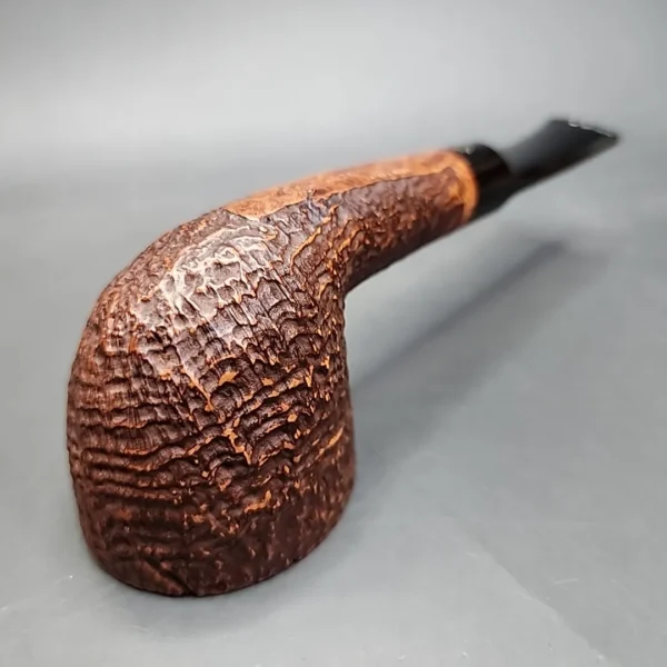 Mastro De Paja 1B Gigante, Sandblasted Bent Dublin Estate Briar Pipe, Unsmoked [SOLD] - Image 8